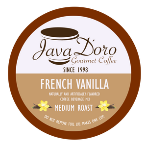 French Vanilla Flavored Coffee Pods - 18 Count
