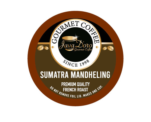 Sumatra Mandheling French Roast Coffee Pods - 18 Count