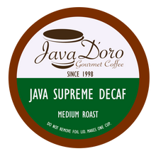 Load image into Gallery viewer, Java Supreme Decaf | Java D'oro Gourmet Coffee