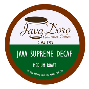 Java Supreme Decaf | Java D'oro Gourmet Coffee