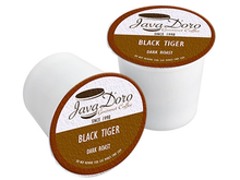 Load image into Gallery viewer, Black Tiger Java D'oro Coffee Pods - 18 Count