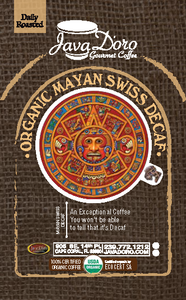 100% Organic Mayan Swiss Water Decaf