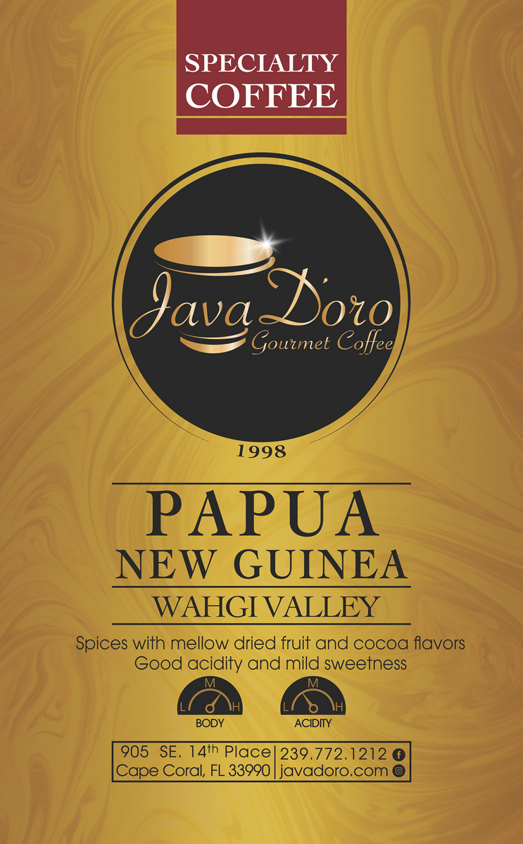 Papua New Guinea – Java D'oro Gourmet Coffee