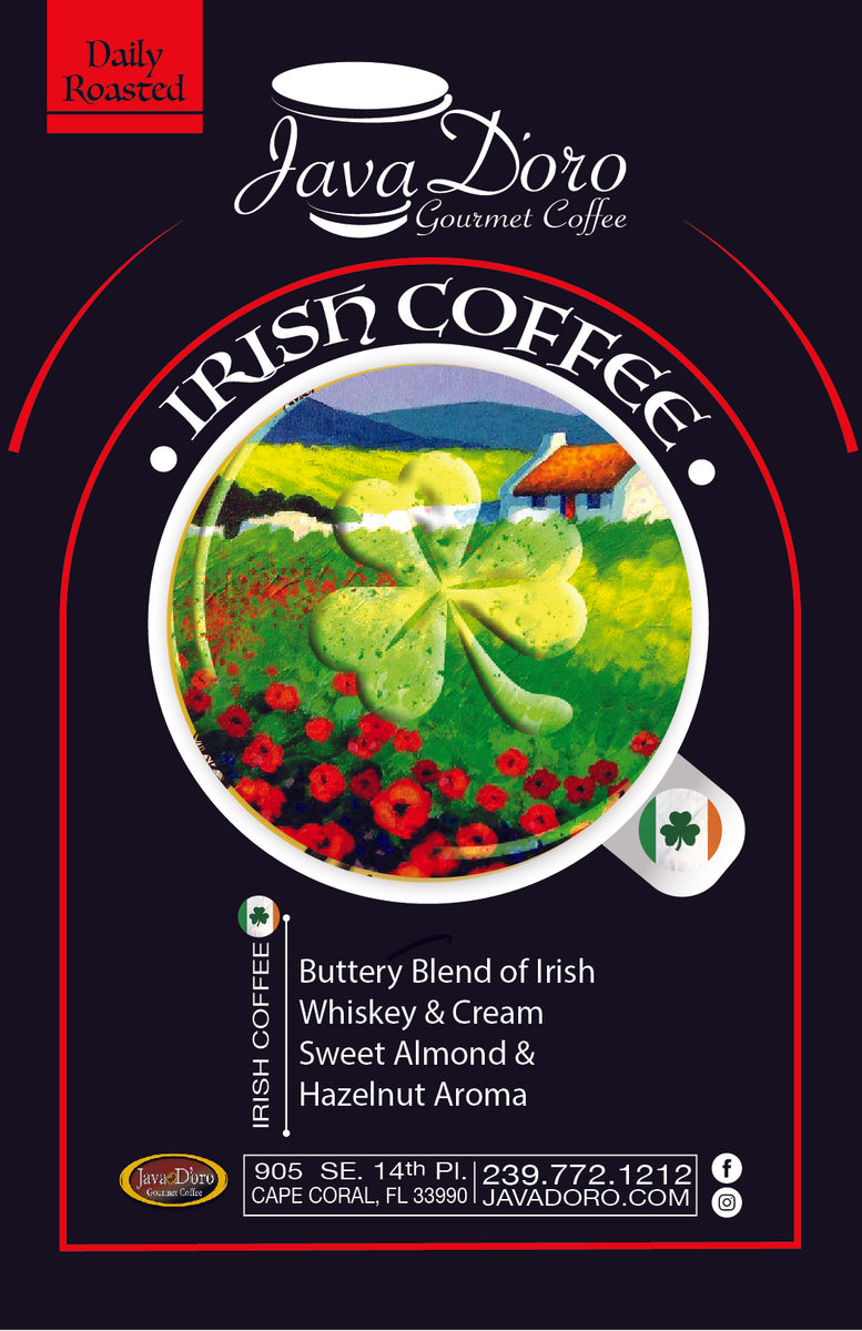 Irish Cream Flavored Coffee | Java D'oro Gourmet Coffee Roasters