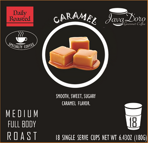 Caramel Flavored Coffee Pods - 18 Count