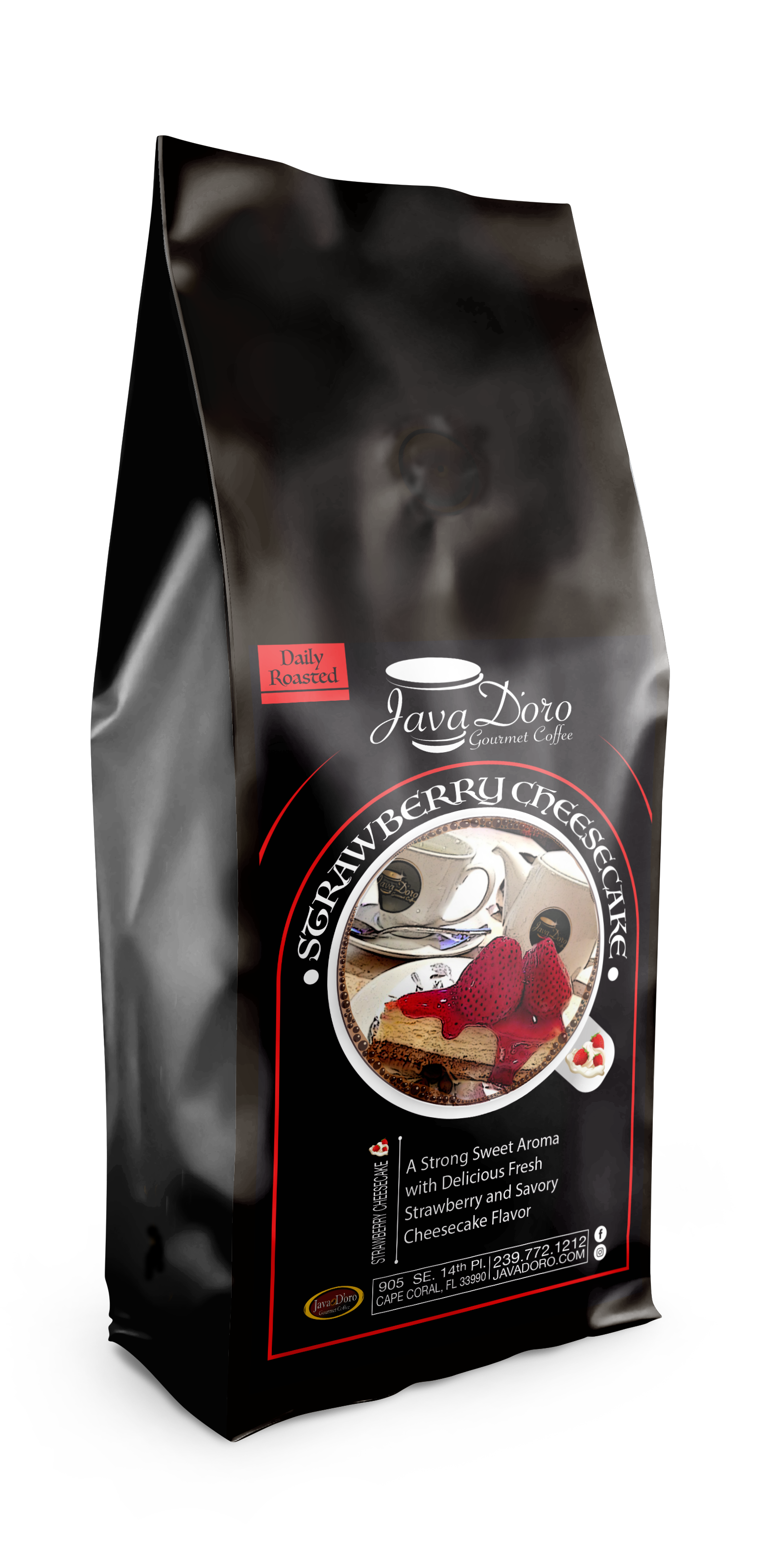 Strawberry Cheesecake Flavored Coffee | Java D'oro Gourmet Coffee