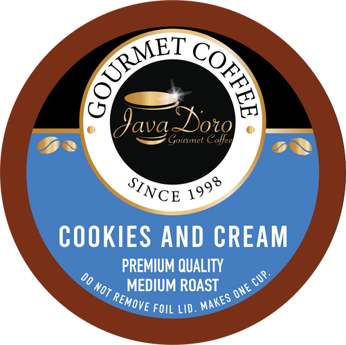 Cookies and Cream Flavored Coffee Pods - 18 Count