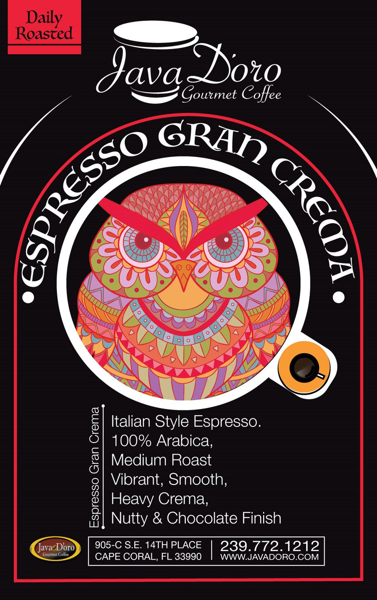 Espresso Gran Crema – Java D'oro Gourmet Coffee