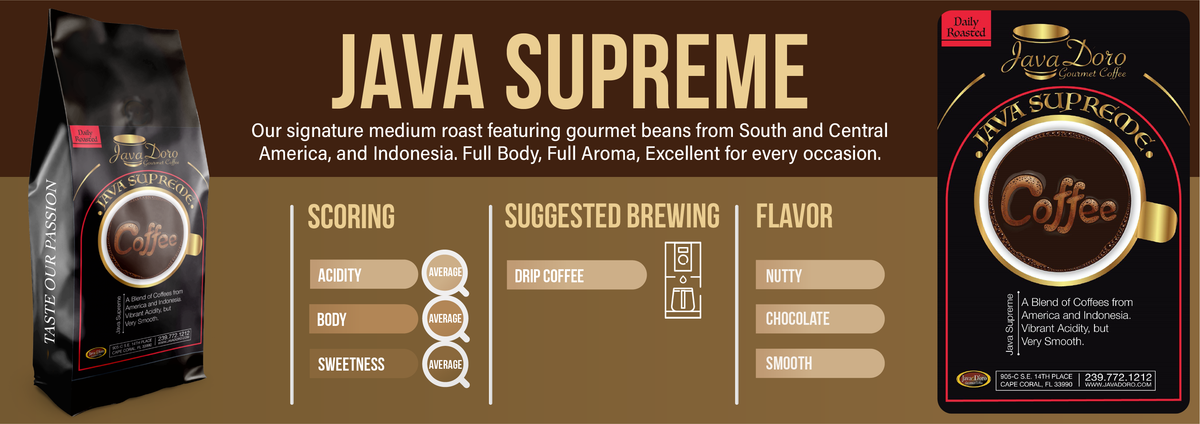 Java Supreme | Java D'oro Gourmet Coffee Roasters