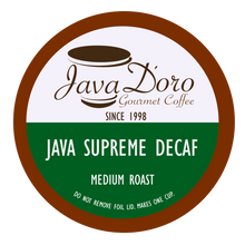 Load image into Gallery viewer, Java Supreme Decaf | Java D&#39;oro Gourmet Coffee