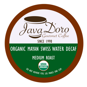 Organic Mayan Swiss Water Decaf Coffee Pods - 18 Count
