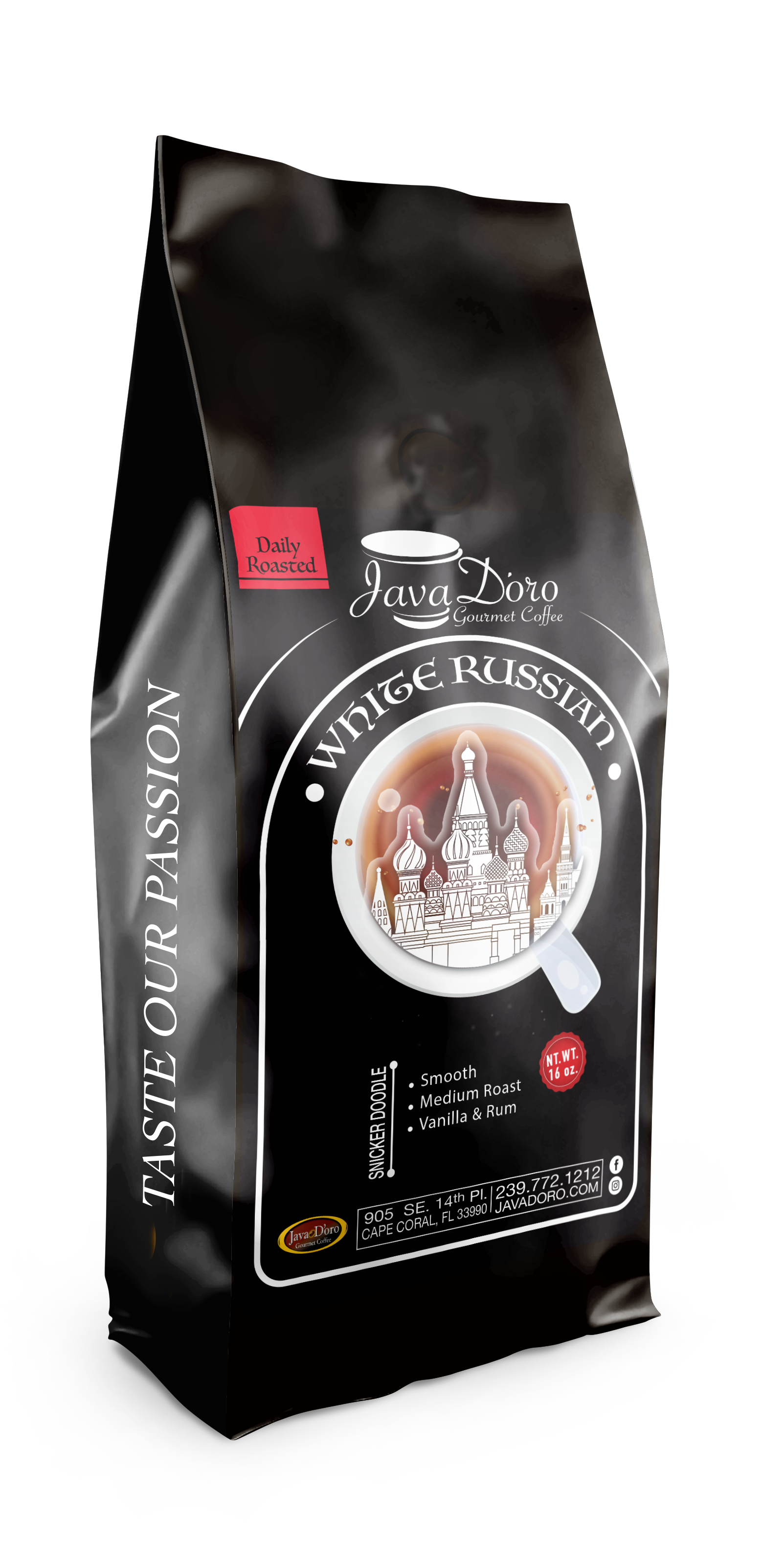 White Russian Flavored Coffee | Java D'oro Gourmet Coffee Roasters